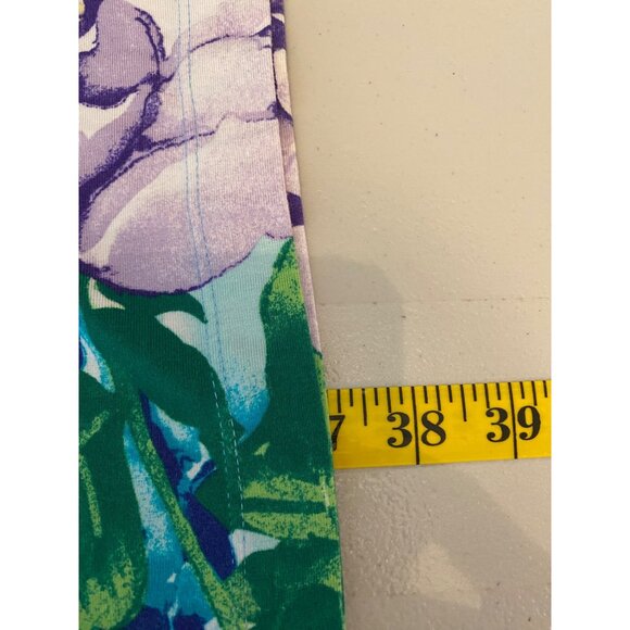 Chicos Sleeveless Dress Blue Animal Print Floral Hem Small - Picture 6 of 10